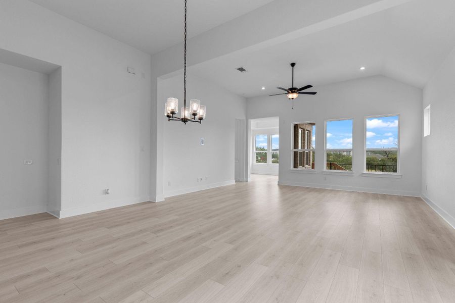 Open concept floorplan