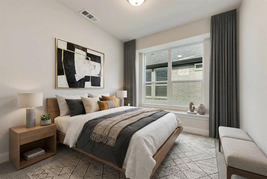 Furnished interior view inside a new home in Justin Crossing, Justin (Image 6).