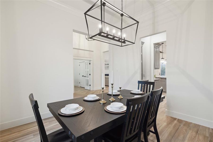 Furnished interior view inside a new home in Vintage Oaks, Weatherford (Image 8).