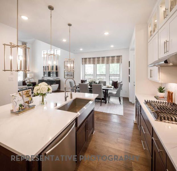 Furnished interior view inside a new home in Bridgeland Central, Cypress (Image 16). Furnished interior view inside a new home in Bridgeland Central, Cypress (Image 16).