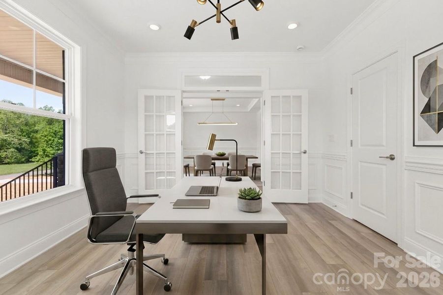 Furnished interior view inside a new home in , Hickory (Image 8).