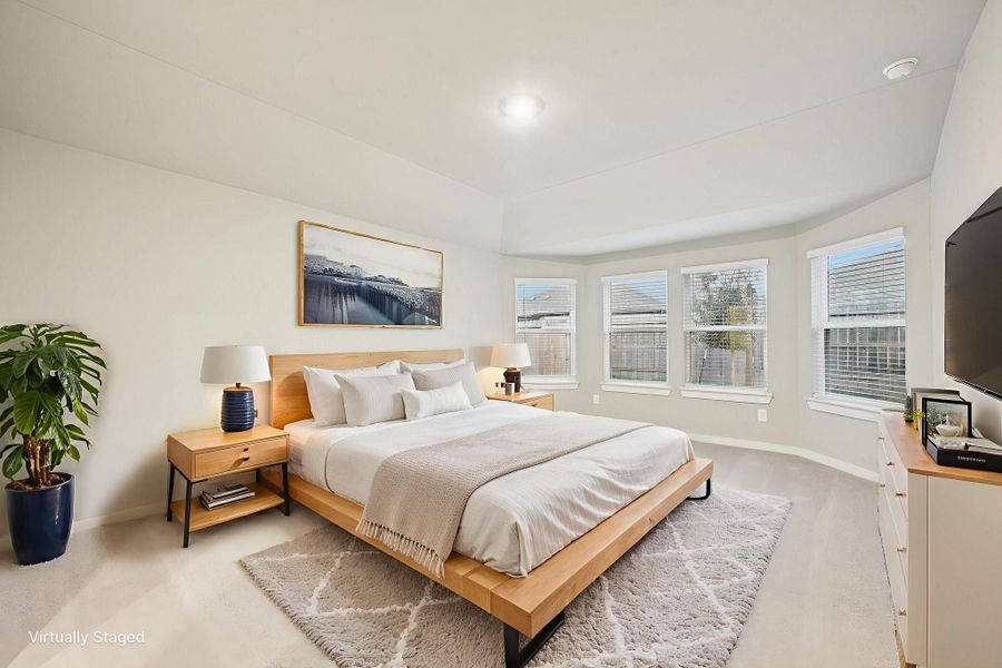 Furnished interior view inside a new home in Stewart's Ranch, Conroe (Image 14).