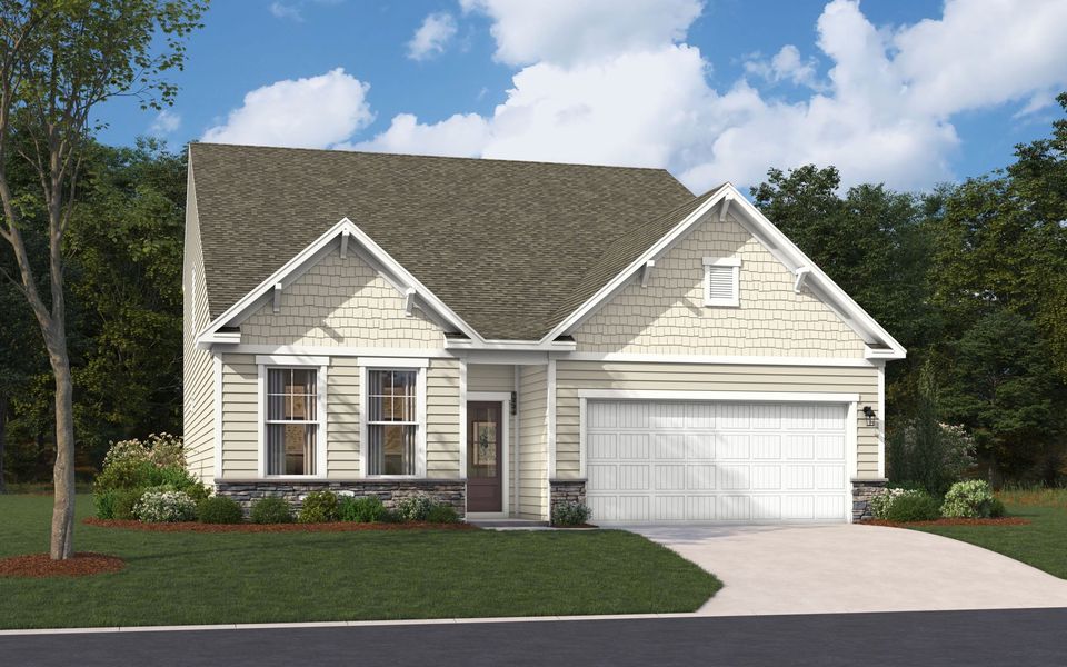 Representative exterior photo of a completed home built from the The Jefferson by Stanley Martin Homes in Green Tree Place, Anderson, SC (Image 55).