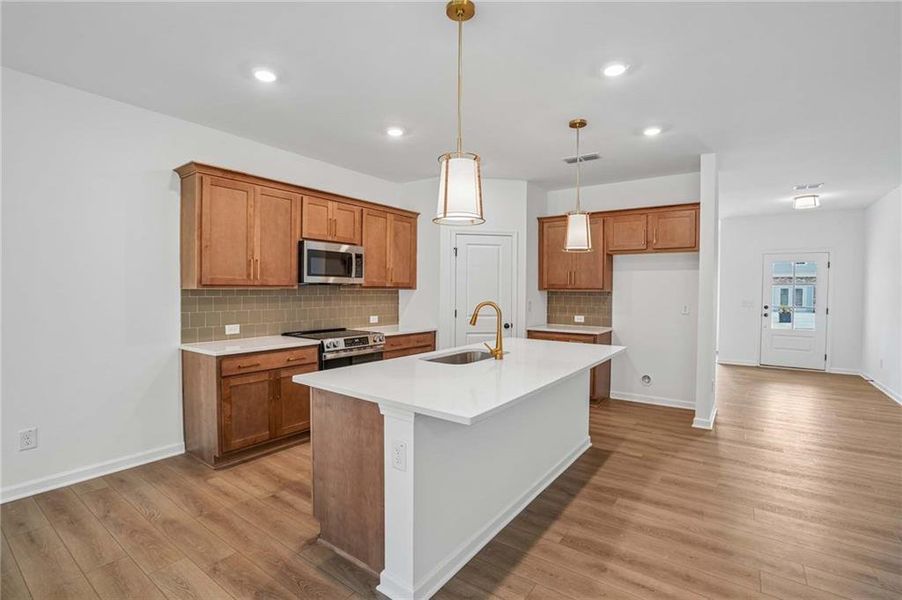 Furnished interior view inside a new home in Langston Reserve, Cartersville (Image 11).