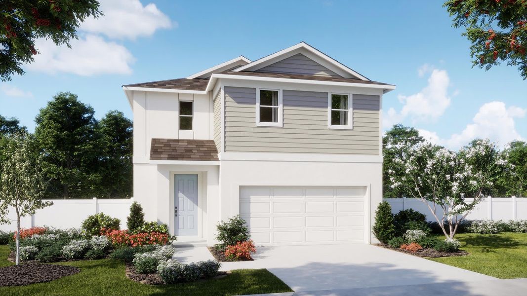 Transitional Elevation | Cove | Marion Ridge | New Homes in Haines City, FL | Landsea Homes