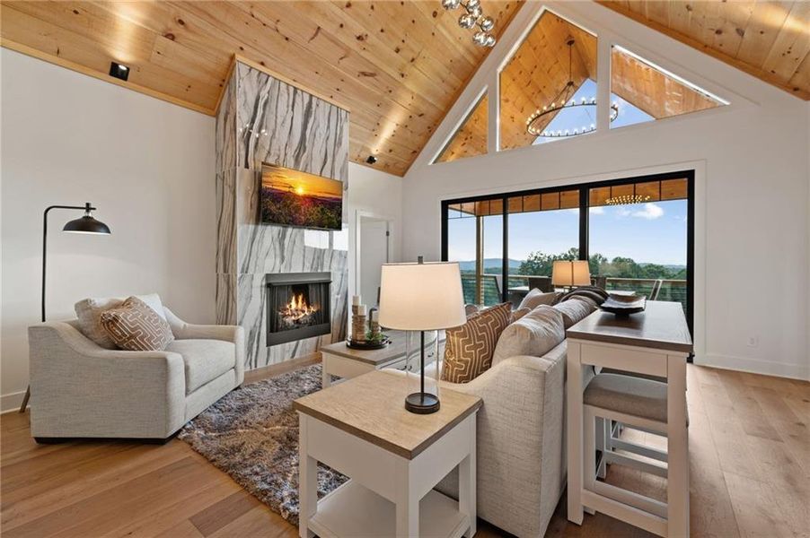 Furnished interior view inside a new home in , Morganton (Image 41).