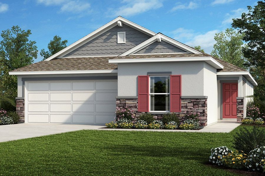 Exterior H with optional stone Exterior H with optional stone