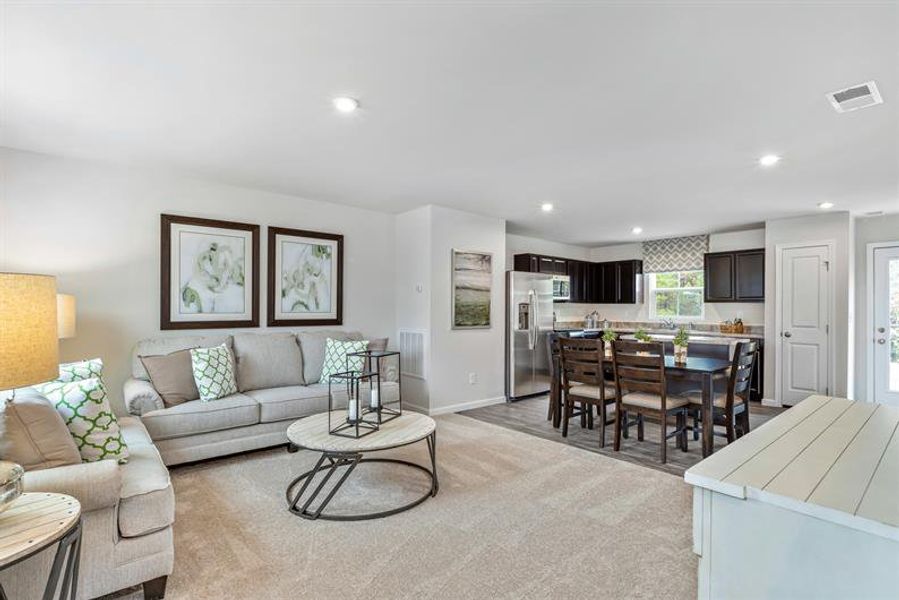 Furnished interior view inside a new home in Stockbridge, Elizabeth City (Image 5). Furnished interior view inside a new home in Stockbridge, Elizabeth City (Image 5).