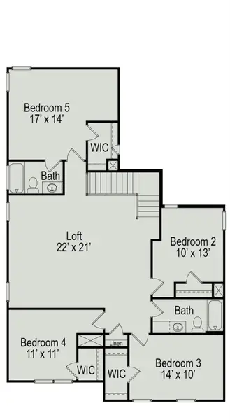 2D floor plan layout of this home in Fulshear Lakes, Fulshear, TX (Image 3). 2D floor plan layout of this home in Fulshear Lakes, Fulshear, TX (Image 3).