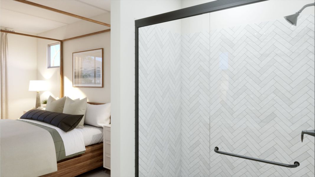 Primary Bathroom | Leo at Rialta | New Homes in Mesa, AZ by Landsea Homes