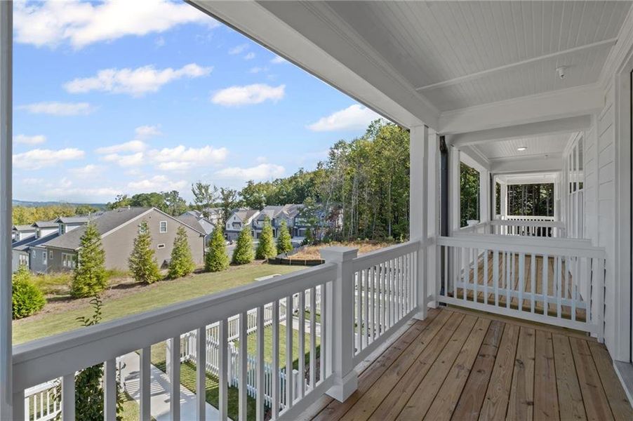 Exterior details and patio area of a home in The Village at River Green, Canton (Image 3).