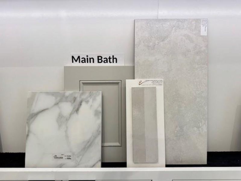Primary suite bathroom selections.