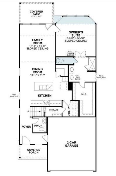 2D floor plan layout of this home in Summerview, Fulshear, TX (Image 3).