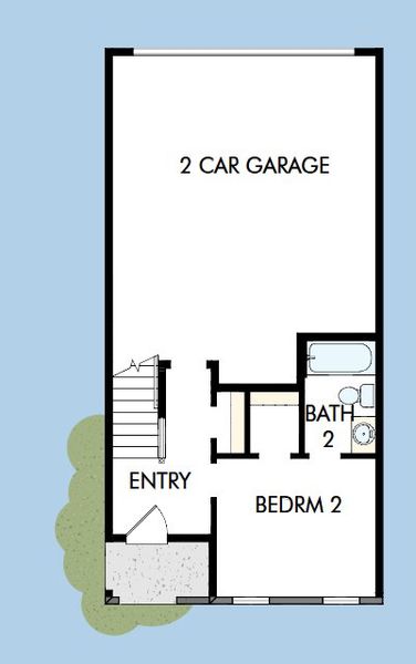 2D floor plan layout for the The Murphey by David Weekley Homes in Celesta, Decatur, GA (Image 3). 2D floor plan layout for the The Murphey by David Weekley Homes in Celesta, Decatur, GA (Image 3).