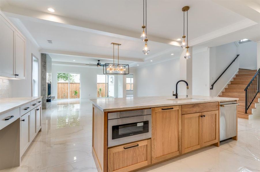 Furnished interior view inside a new home in , Dallas (Image 15).