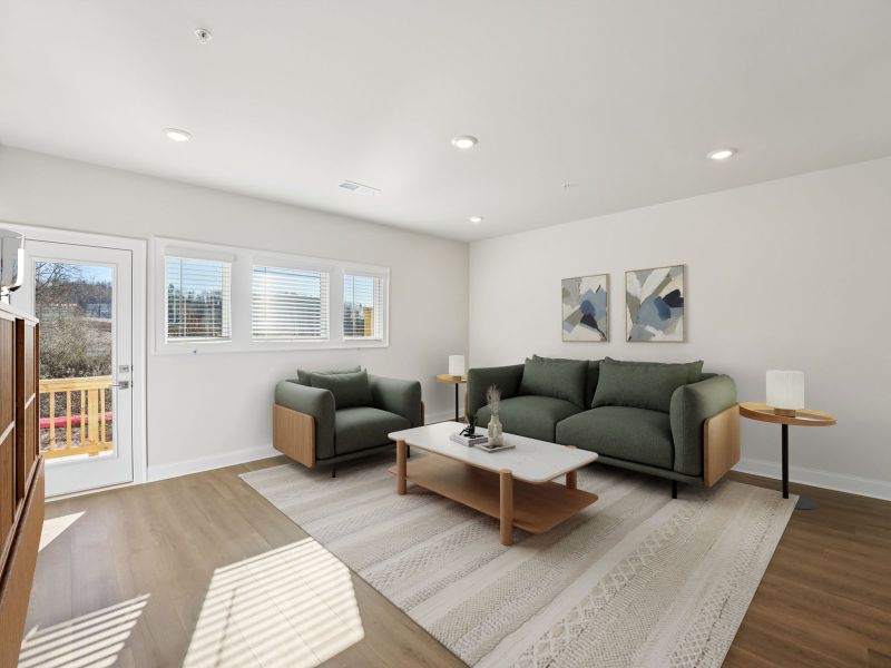 Furnished interior view inside a new home in Hemingway - Highland Series, Cumming (Image 4).