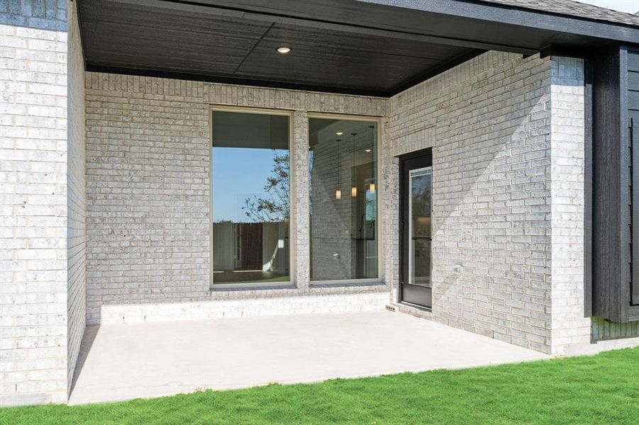 Exterior details and patio area of a home in Willow Wood Classic 50, McKinney (Image 23).