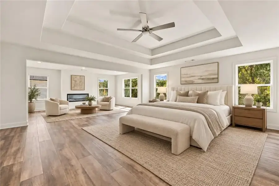 Furnished interior view inside a new home in , Conyers (Image 10).