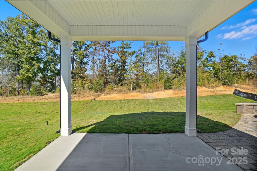 Exterior details and patio area of a home in Heritage - 55+ Community, Indian Trail (Image 17).