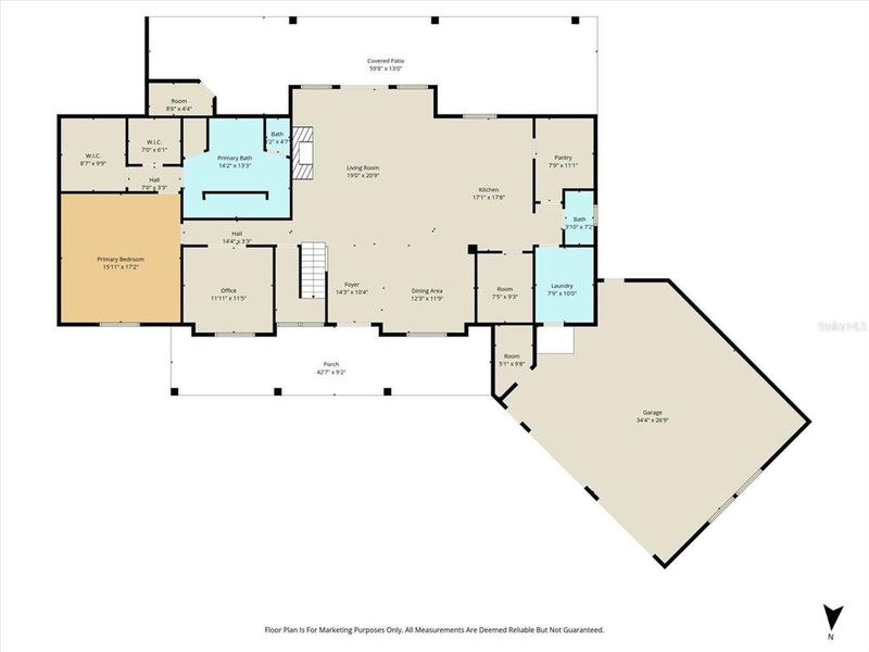 2D floor plan layout of this home in , Inglis, FL (Image 6).