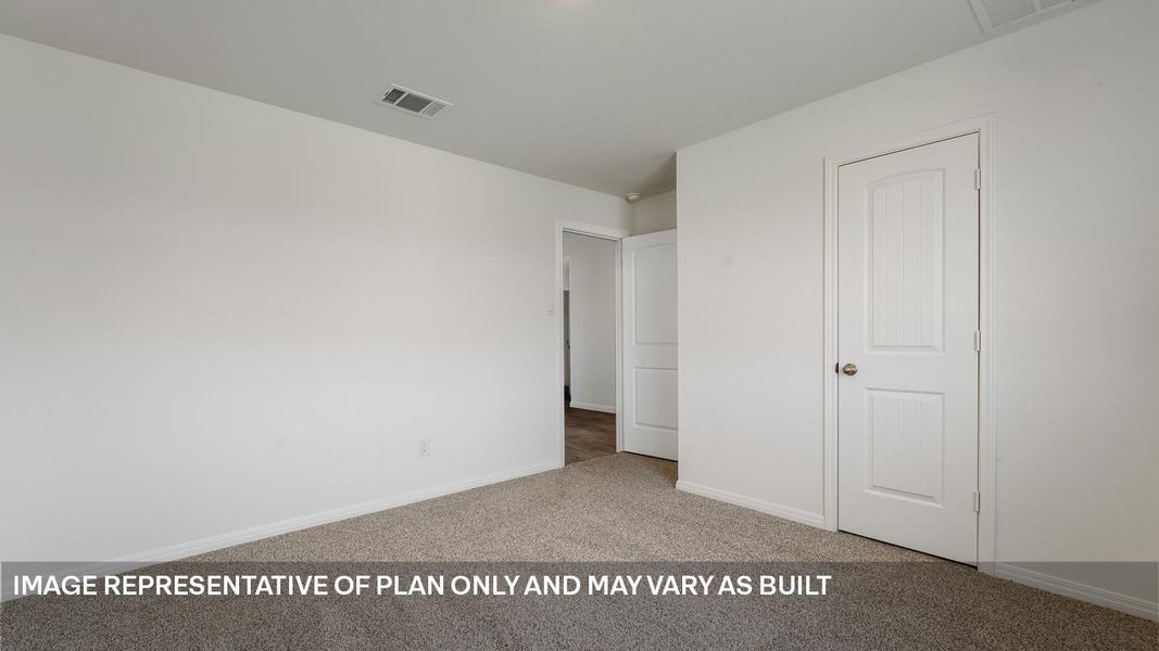 Spacious, unfurnished interior of a new home in Trails at Wildhorse, Austin (Image 20).