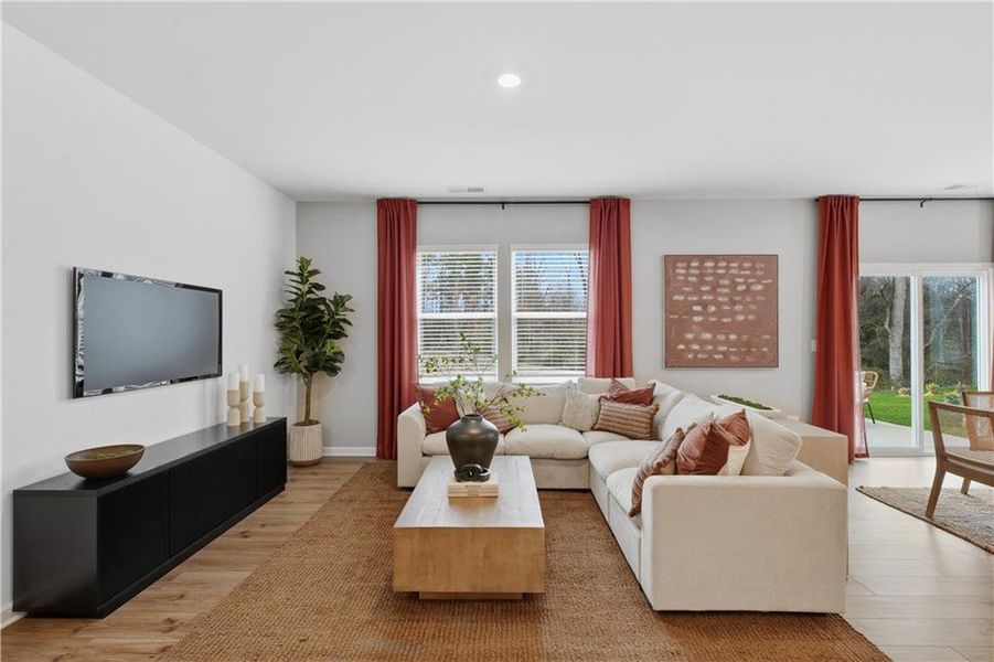 Furnished interior view inside a new home in Crossvine Village, LaGrange (Image 15).