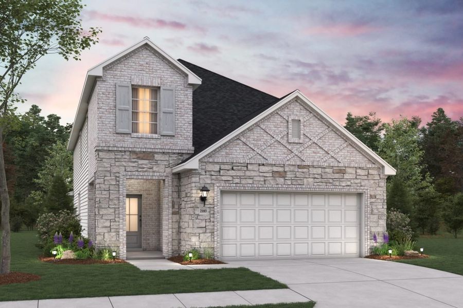 Representative exterior photo of a completed home built from the Cedar Sorella 40s by Brohn Homes in Sorella, Tomball, TX (Image 23).