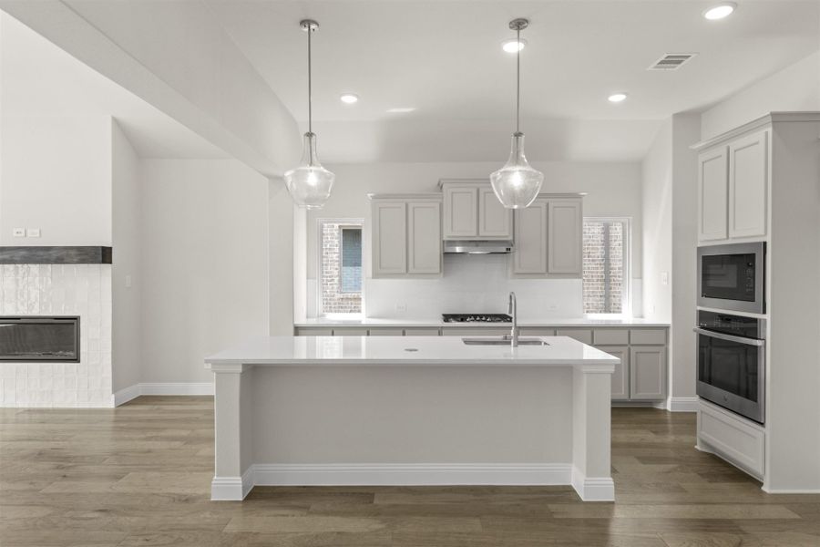 Furnished interior view inside a new home in Creekview Meadows, Pilot Point (Image 4).