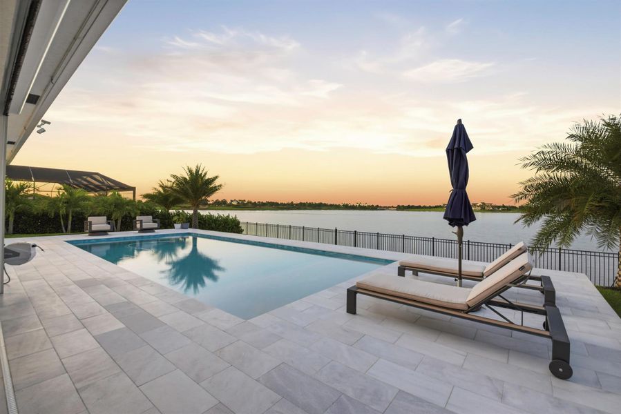 Exterior details and patio area of a home in Arden: The Waterford Collection, Loxahatchee (Image 28).