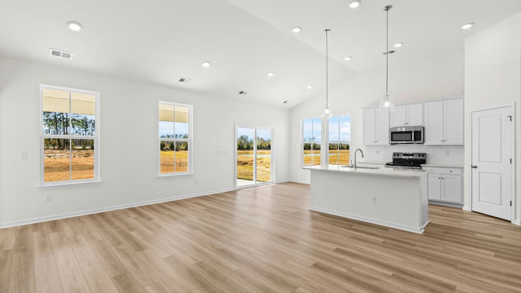 The Easton kitchen blends stylish finishes with functional design in Chestnut Farms The Easton kitchen blends stylish finishes with functional design in Chestnut Farms