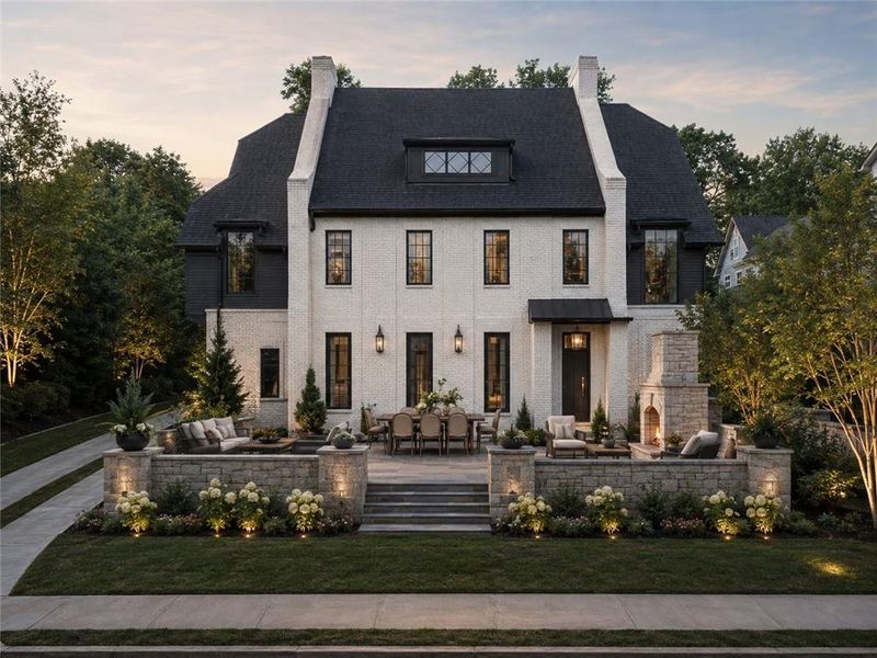 Front exterior of a new home in , Alpharetta, GA, highlighting curb appeal (Image 25).