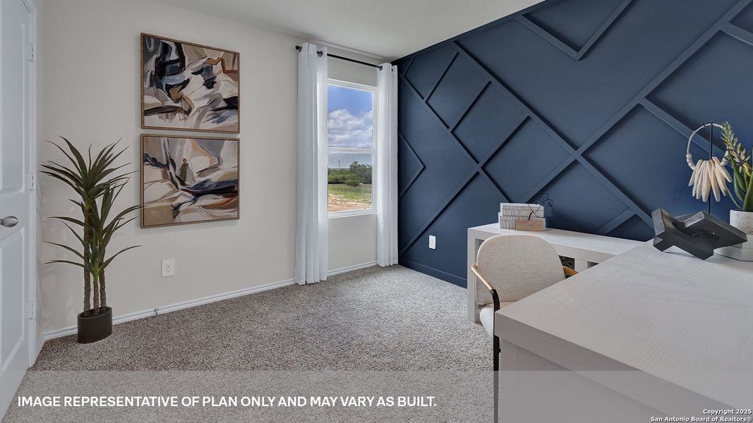 Furnished interior view inside a new home in Spring Valley, New Braunfels (Image 17).