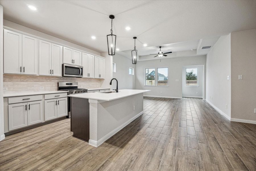 Furnished interior view inside a new home in Elyson, Katy (Image 11).