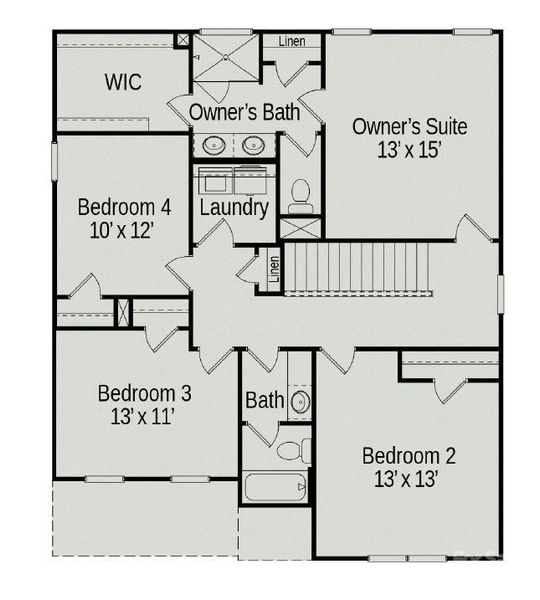 2D floor plan layout of this home in Catawba Trace, Catawba, NC (Image 2). 2D floor plan layout of this home in Catawba Trace, Catawba, NC (Image 2).