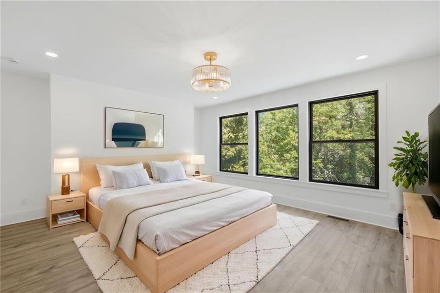 Furnished interior view inside a new home in , Roswell (Image 43).