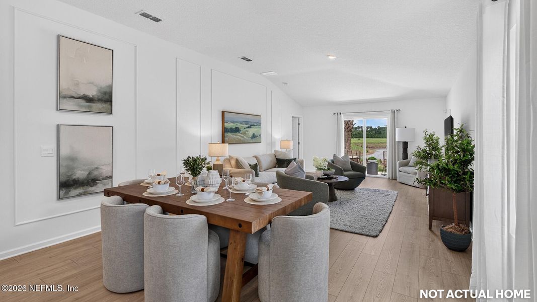 Furnished interior view inside a new home in Liberty Cove, Yulee (Image 22).