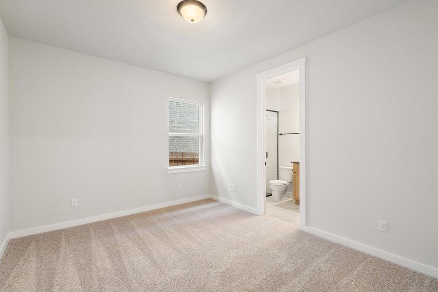 Spacious, unfurnished interior of a new home in Park Collection at Lariat, Liberty Hill (Image 27). Spacious, unfurnished interior of a new home in Park Collection at Lariat, Liberty Hill (Image 27).