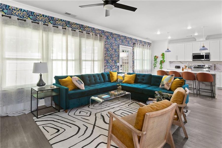 Furnished interior view inside a new home in , Snellville (Image 25).