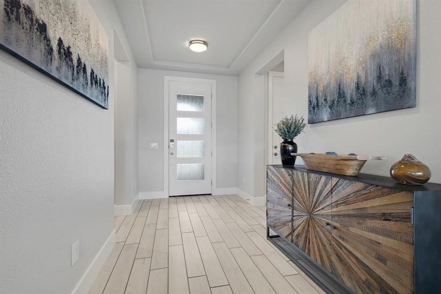 Furnished interior view inside a new home in , Denton (Image 12).