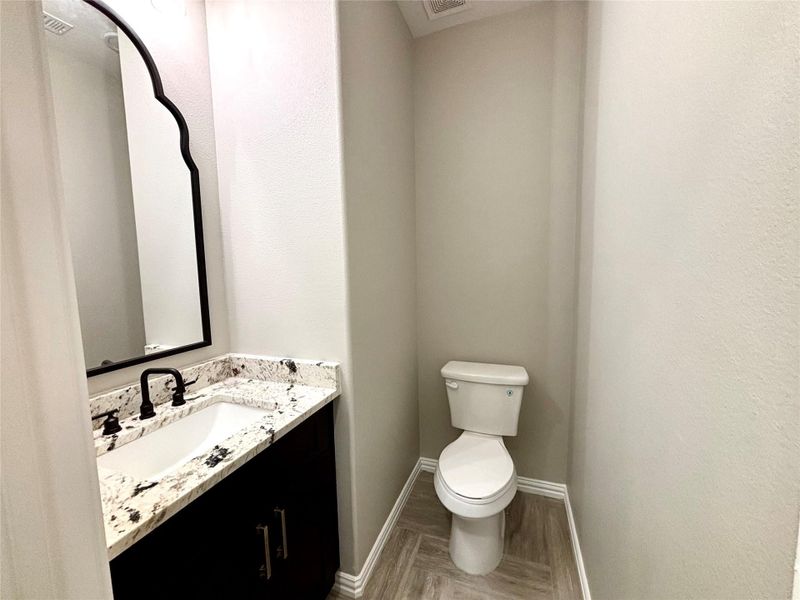 Half bath downstairs