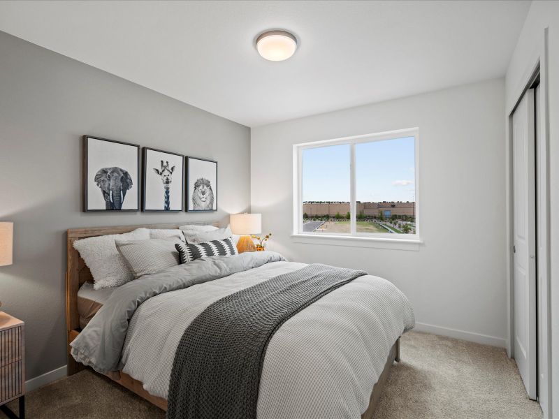 Furnished interior view inside a new home in Parkside at Victory Ridge, Colorado Springs (Image 25).