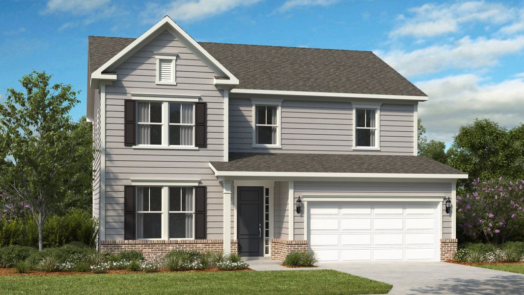 Representative exterior photo of a completed home built from the Madison Signature by Taylor Morrison in The Coves on Lake Wylie, Charlotte, NC (Image 22).