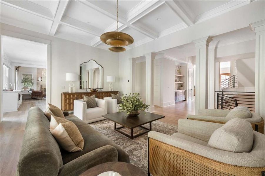 Furnished interior view inside a new home in , Alpharetta (Image 7). Furnished interior view inside a new home in , Alpharetta (Image 7).