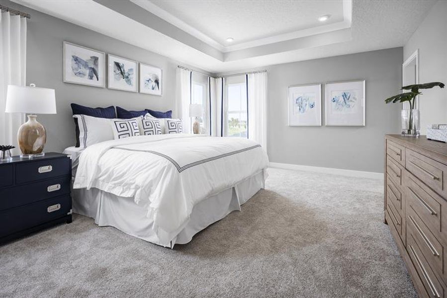 Representative furnished interior of a home built from the Laguna by Ryan Homes in Cedar Landings, Leesburg (Image 14).