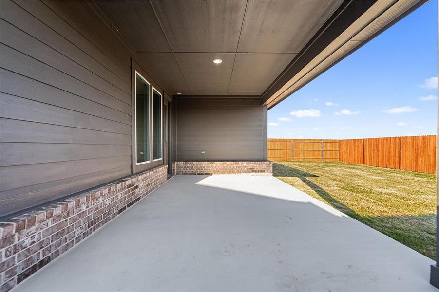 Exterior details and patio area of a home in Northstar, Haslet (Image 25). Exterior details and patio area of a home in Northstar, Haslet (Image 25).