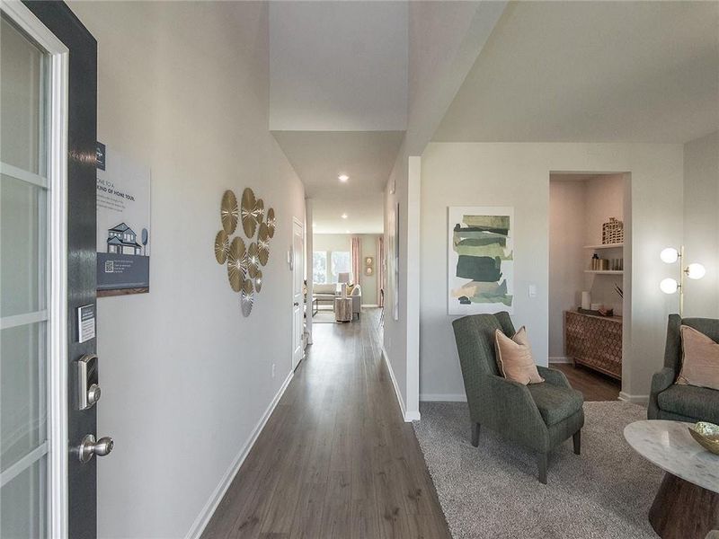 Furnished interior view inside a new home in Westmont Preserve, Powder Springs (Image 3).