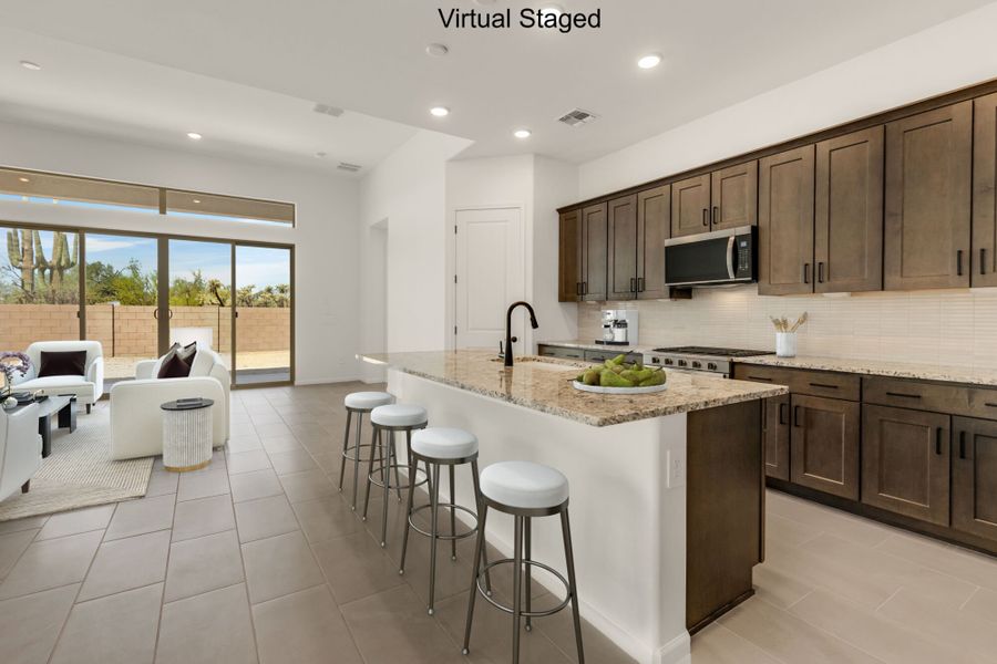 Furnished interior view inside a new home in Saguaro Reserve II, Marana (Image 5).