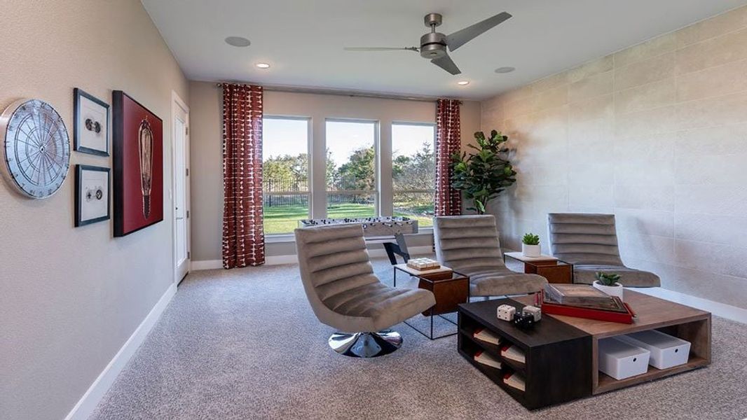 Representative furnished interior of a home built from the Bonita by Taylor Morrison in Avalon at Friendswood, Friendswood (Image 11).