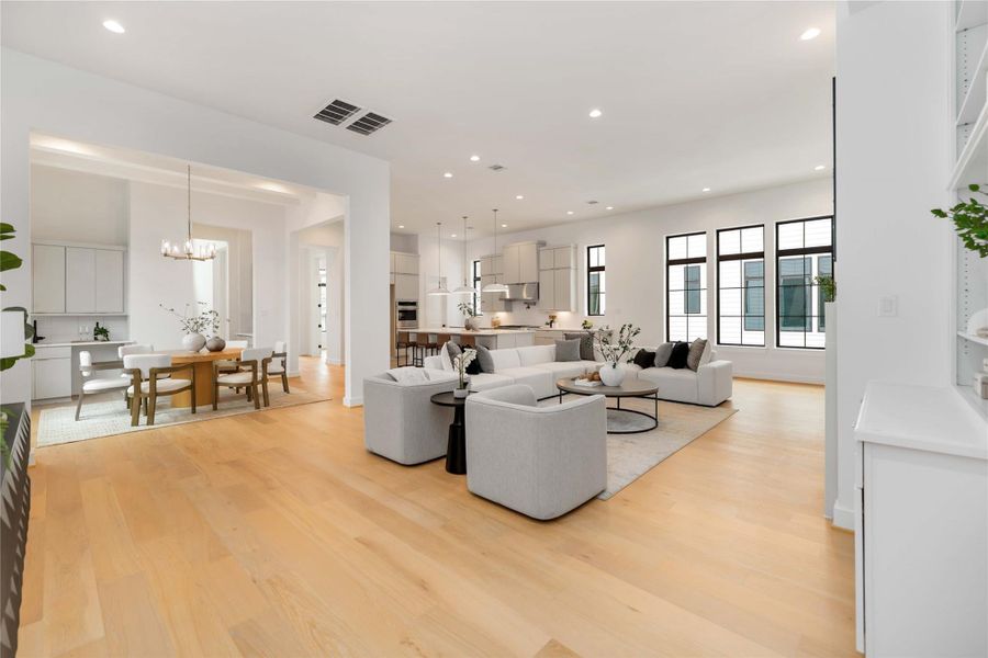 Furnished interior view inside a new home in , Houston (Image 7).
