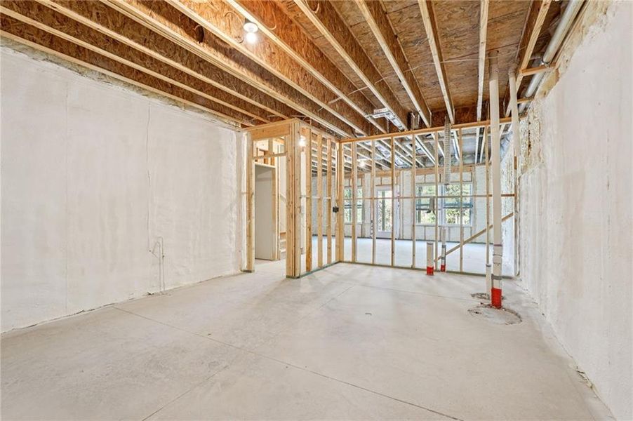 In-progress construction of a new home in Ivey Township, Dallas, GA (Image 54).